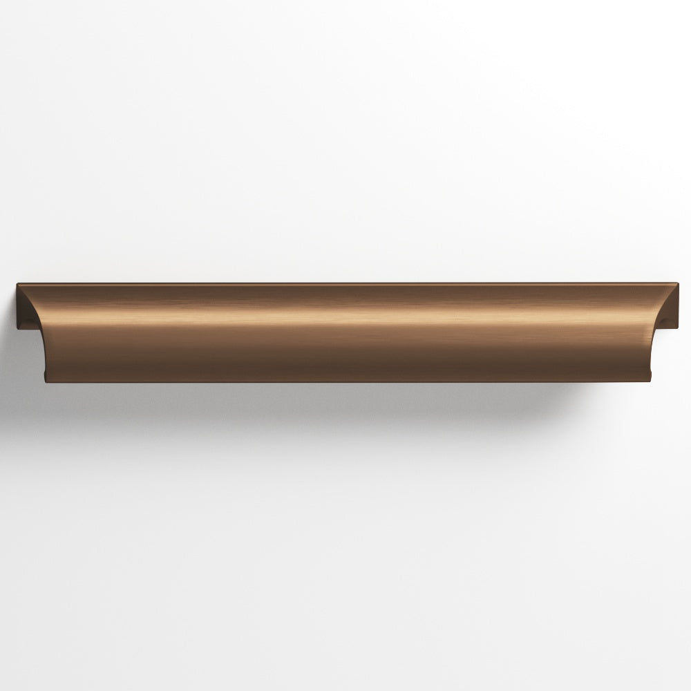 Colonial Bronze Series 420 3.5" Waterfall Cabinet Pull With Scalloped Ends Matte Oil Rubbed Bronze / 3.5"