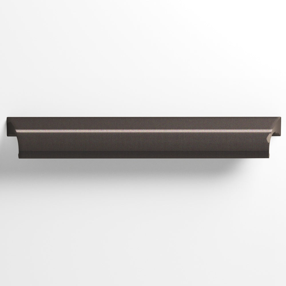 Colonial Bronze Series 420 3" Waterfall Cabinet Pull With Scalloped Ends Dark Statuary Bronze / 3"