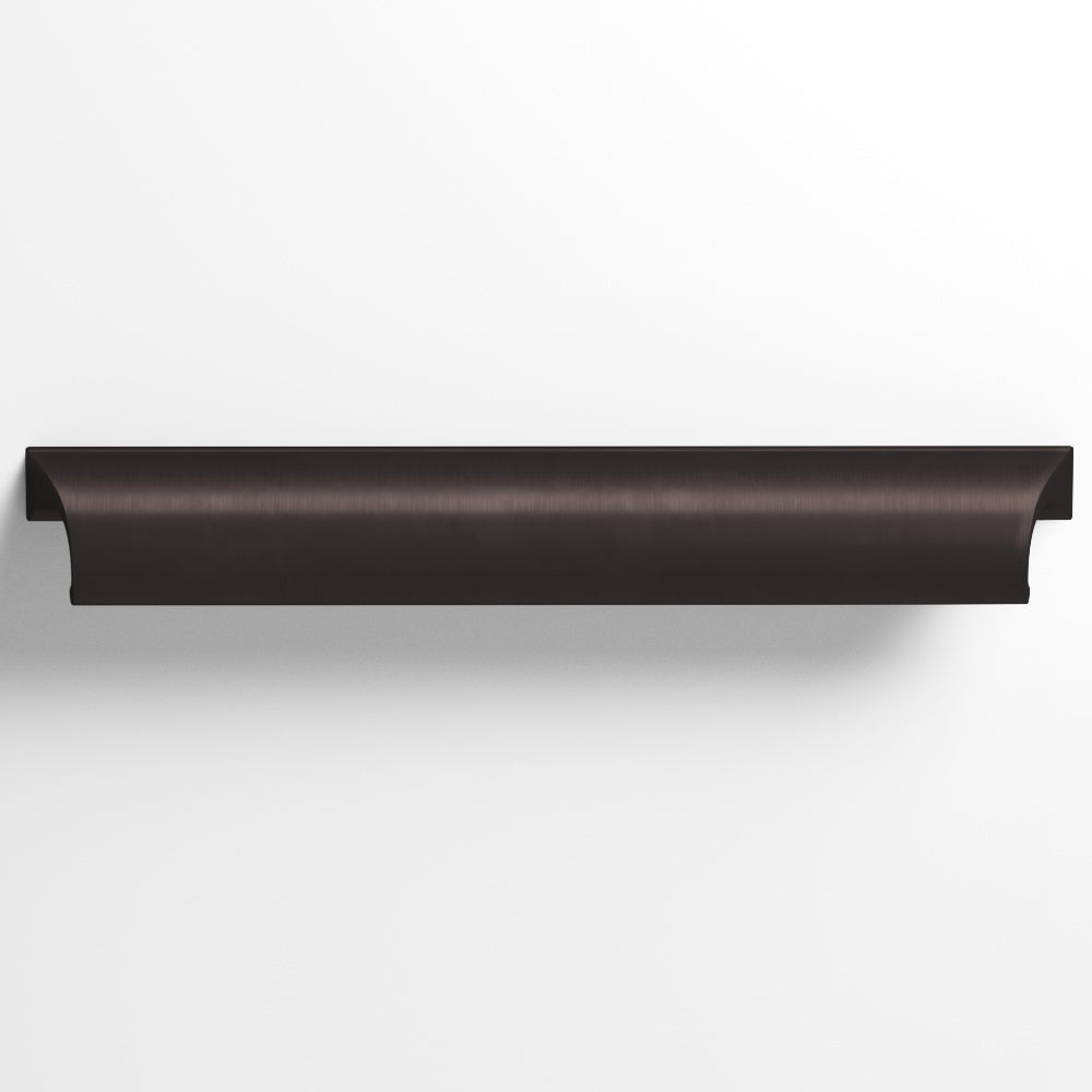 Colonial Bronze Series 420 3.5" Waterfall Cabinet Pull With Scalloped Ends Matte Dark Statuary Bronze / 3.5"