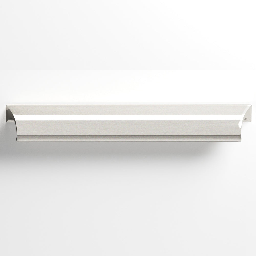 Colonial Bronze Series 420 3" Waterfall Cabinet Pull With Scalloped Ends Satin Nickel / 3"