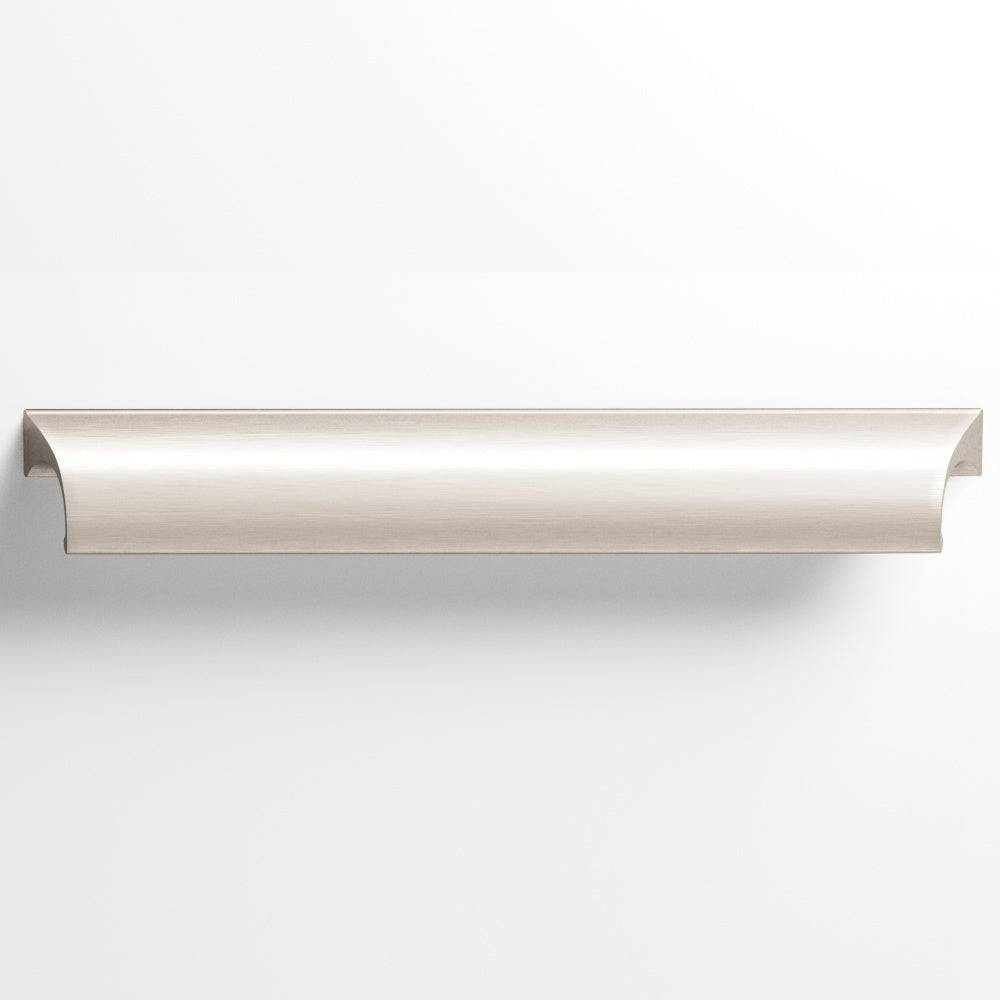 Colonial Bronze Series 420 3.5" Waterfall Cabinet Pull With Scalloped Ends Matte Satin Nickel / 3.5"