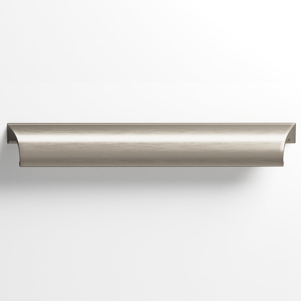 Colonial Bronze Series 420 3" Waterfall Cabinet Pull With Scalloped Ends Matte Pewter / 3"