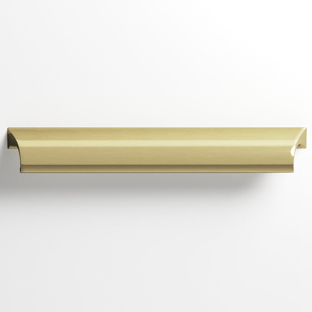 Colonial Bronze Series 420 3.5" Waterfall Cabinet Pull With Scalloped Ends Antique Brass / 3.5"