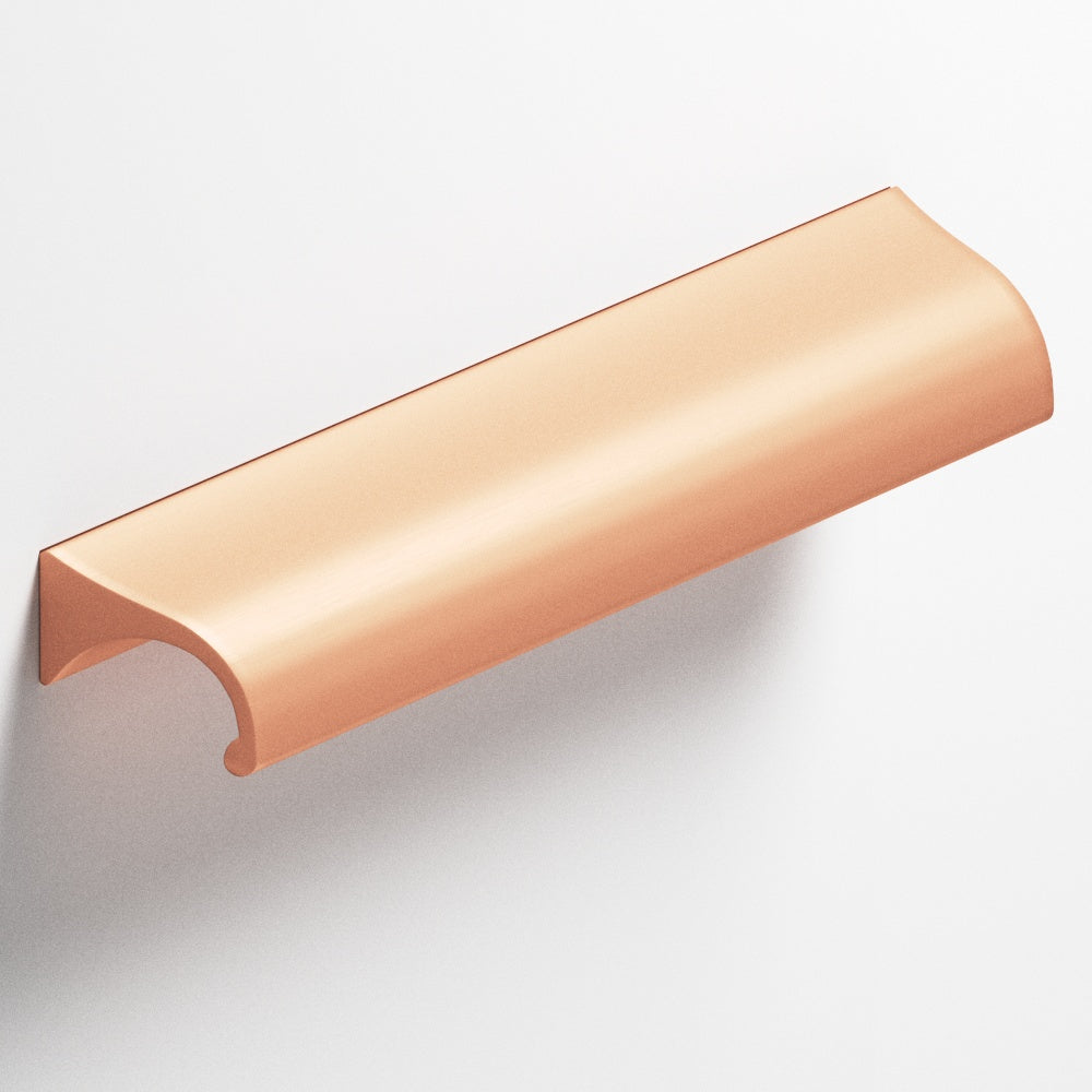 Colonial Bronze Series 457 1.5" Waterfall Cabinet Pull With Tapered Ends Matte Satin Copper / 1.5"
