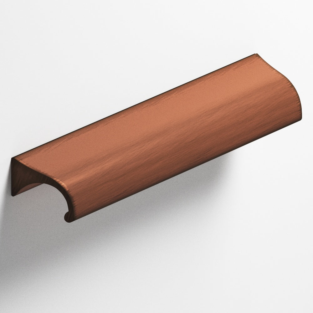 Colonial Bronze Series 457 4" Waterfall Cabinet Pull With Tapered Ends Matte Antique Copper / 4"
