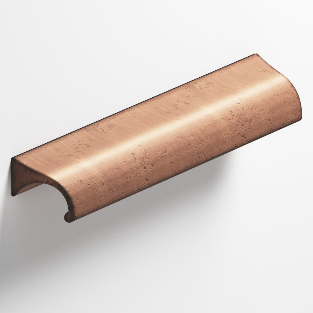 Colonial Bronze Series 457 4" Waterfall Cabinet Pull With Tapered Ends Distressed Antique Copper / 4"