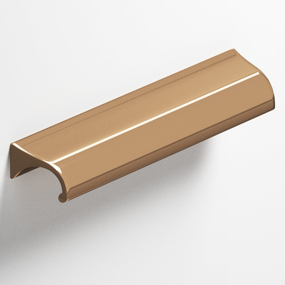 Colonial Bronze Series 457 4" Waterfall Cabinet Pull With Tapered Ends Polished Bronze / 4"