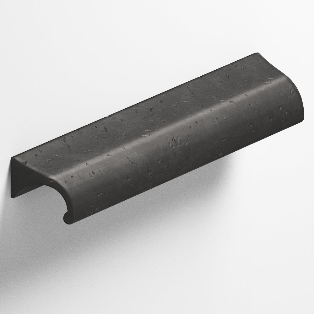 Colonial Bronze Series 457 1.5" Waterfall Cabinet Pull With Tapered Ends Distressed Satin Black / 1.5"
