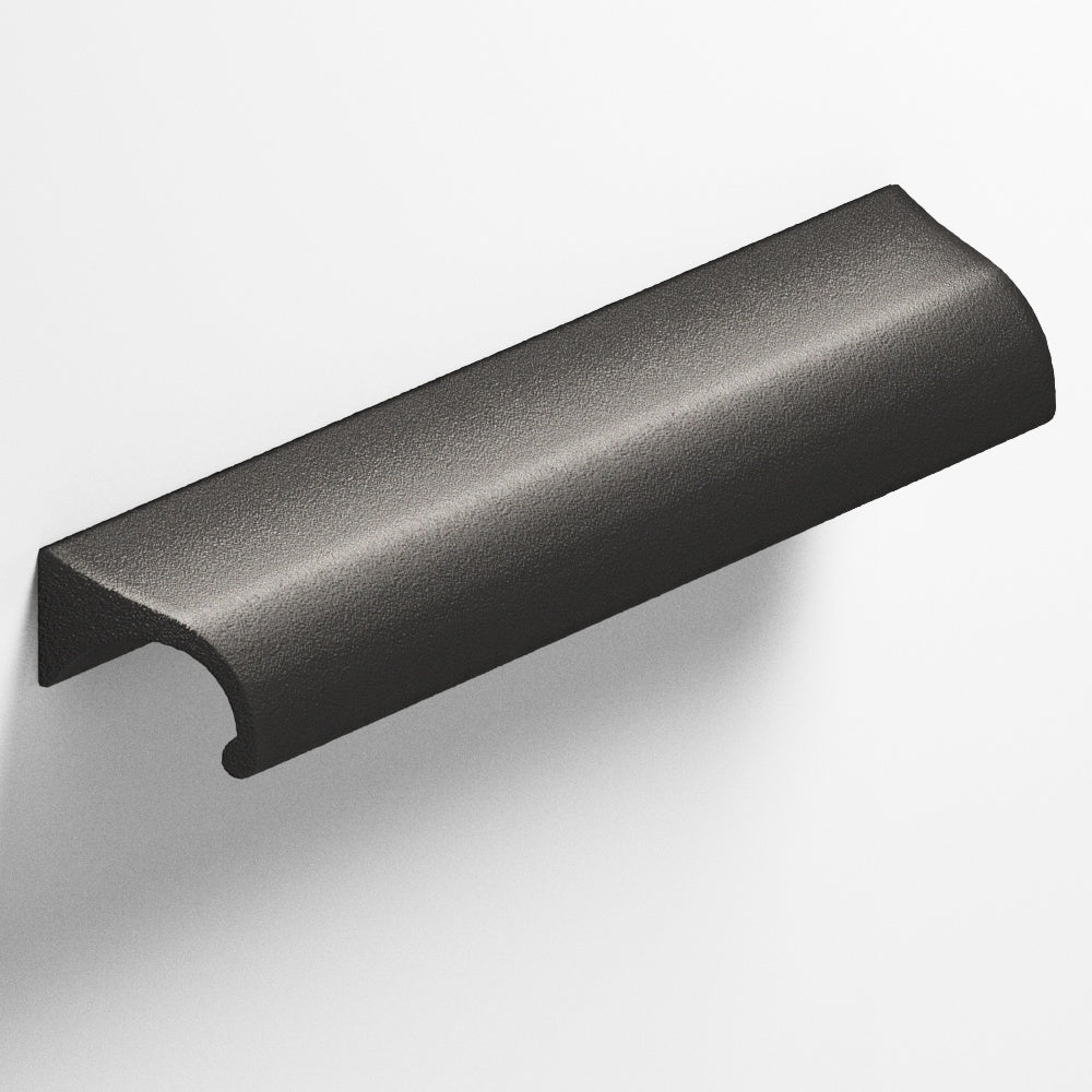 Colonial Bronze Series 457 4" Waterfall Cabinet Pull With Tapered Ends Frost Black™ / 4"