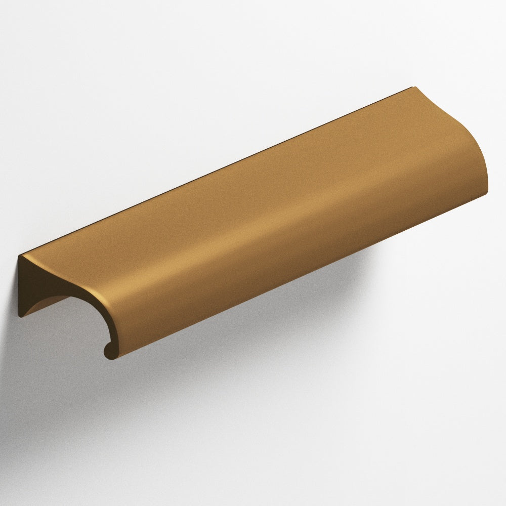 Colonial Bronze Series 457 4" Waterfall Cabinet Pull With Tapered Ends Matte Light Statuary Bronze / 4"