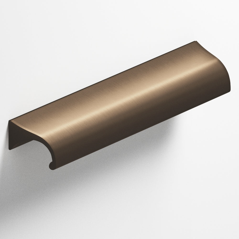 Colonial Bronze Series 457 4" Waterfall Cabinet Pull With Tapered Ends Heritage Bronze / 4"