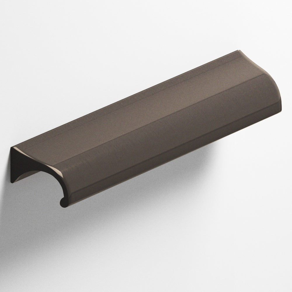 Colonial Bronze Series 457 8" Waterfall Cabinet Pull With Tapered Ends Dark Statuary Bronze / 8"