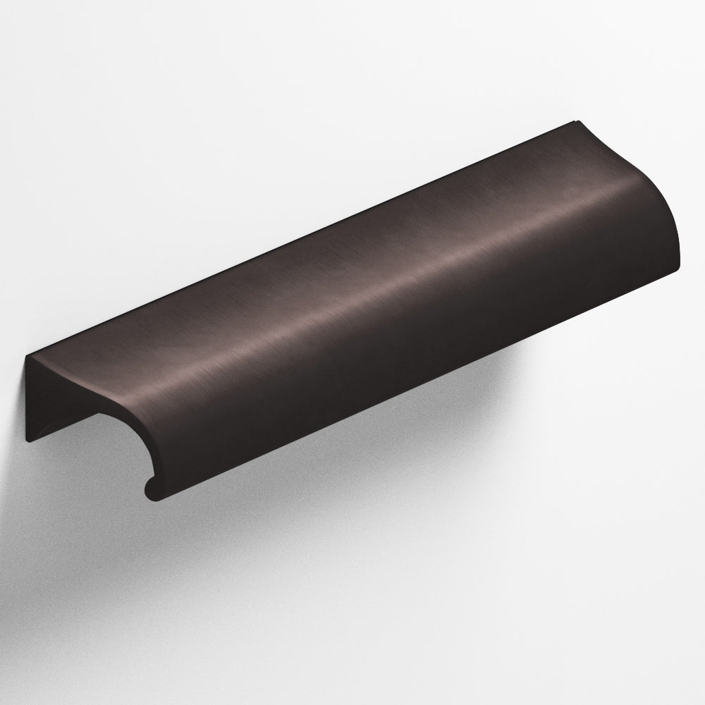 Colonial Bronze Series 457 4" Waterfall Cabinet Pull With Tapered Ends Matte Dark Statuary Bronze / 4"