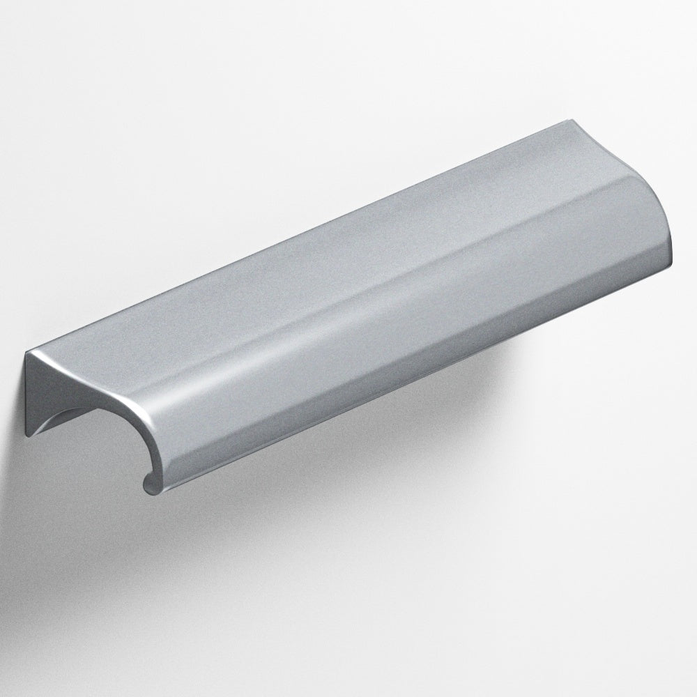 Colonial Bronze Series 457 6" Waterfall Cabinet Pull With Tapered Ends Satin Chrome / 6"