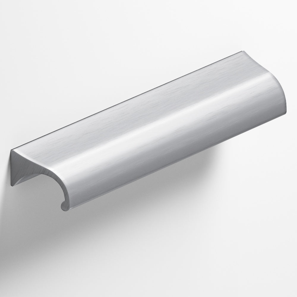 Colonial Bronze Series 457 6" Waterfall Cabinet Pull With Tapered Ends Matte Satin Chrome / 6"