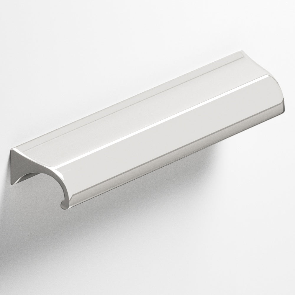 Colonial Bronze Series 457 4" Waterfall Cabinet Pull With Tapered Ends Polished Nickel / 4"