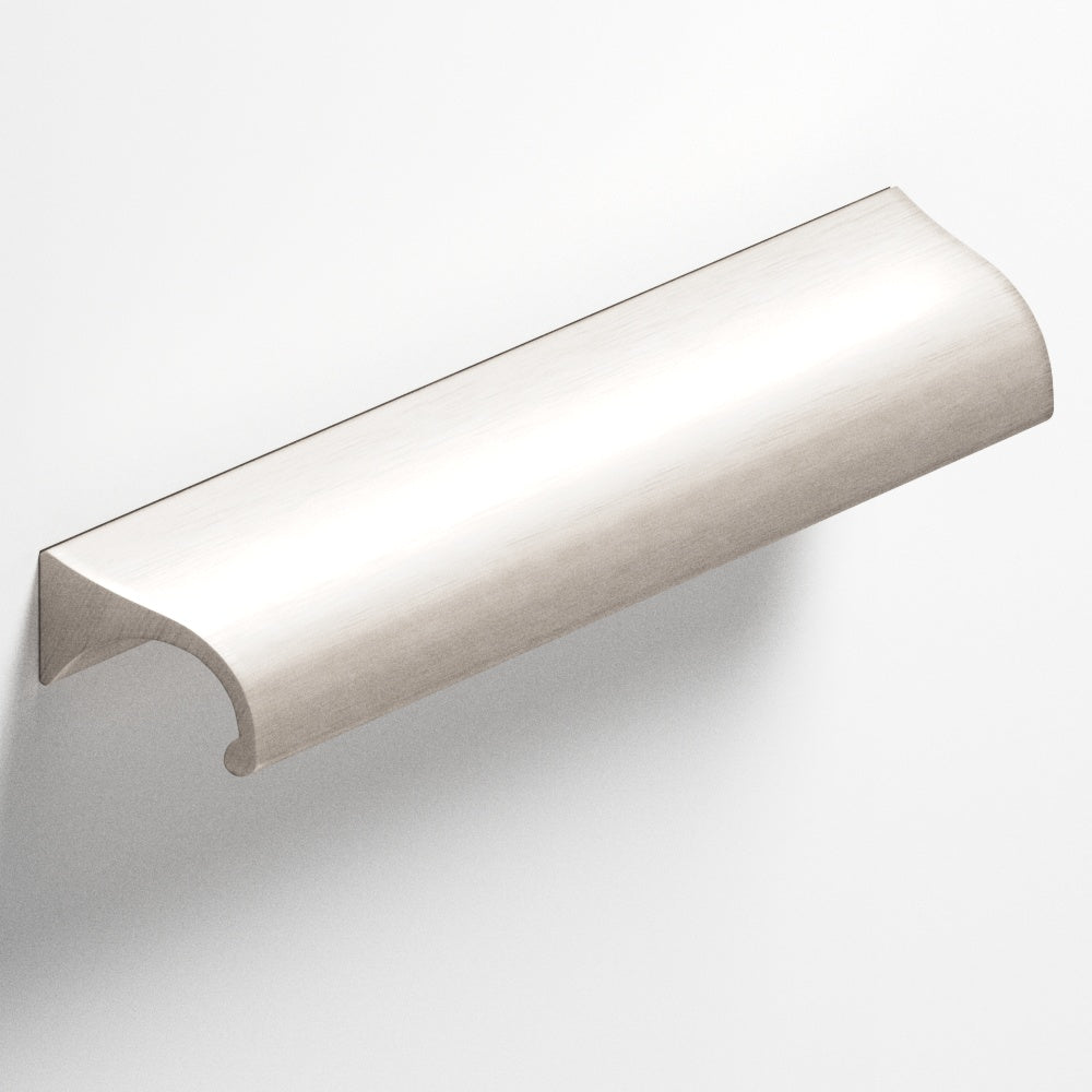 Colonial Bronze Series 457 4" Waterfall Cabinet Pull With Tapered Ends Matte Satin Nickel / 4"