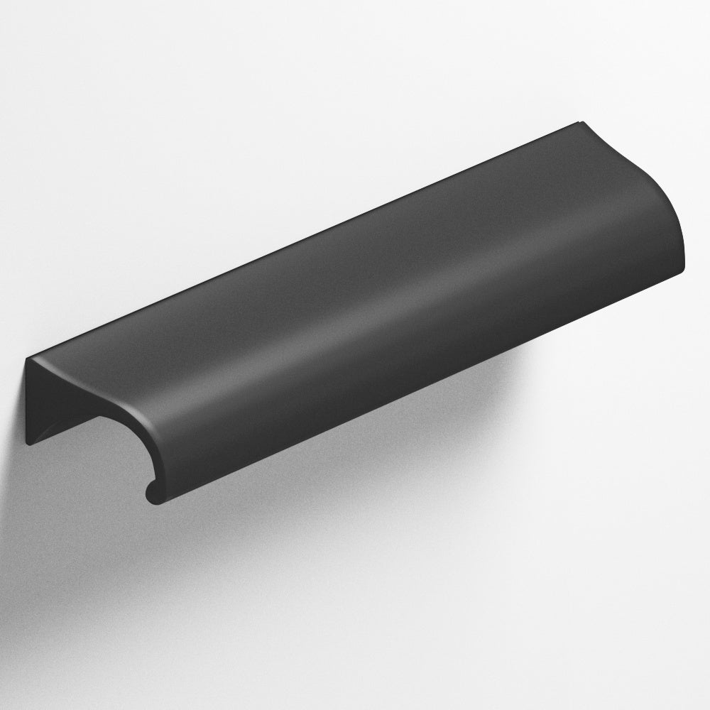 Colonial Bronze Series 457 6" Waterfall Cabinet Pull With Tapered Ends Matte Graphite / 6"