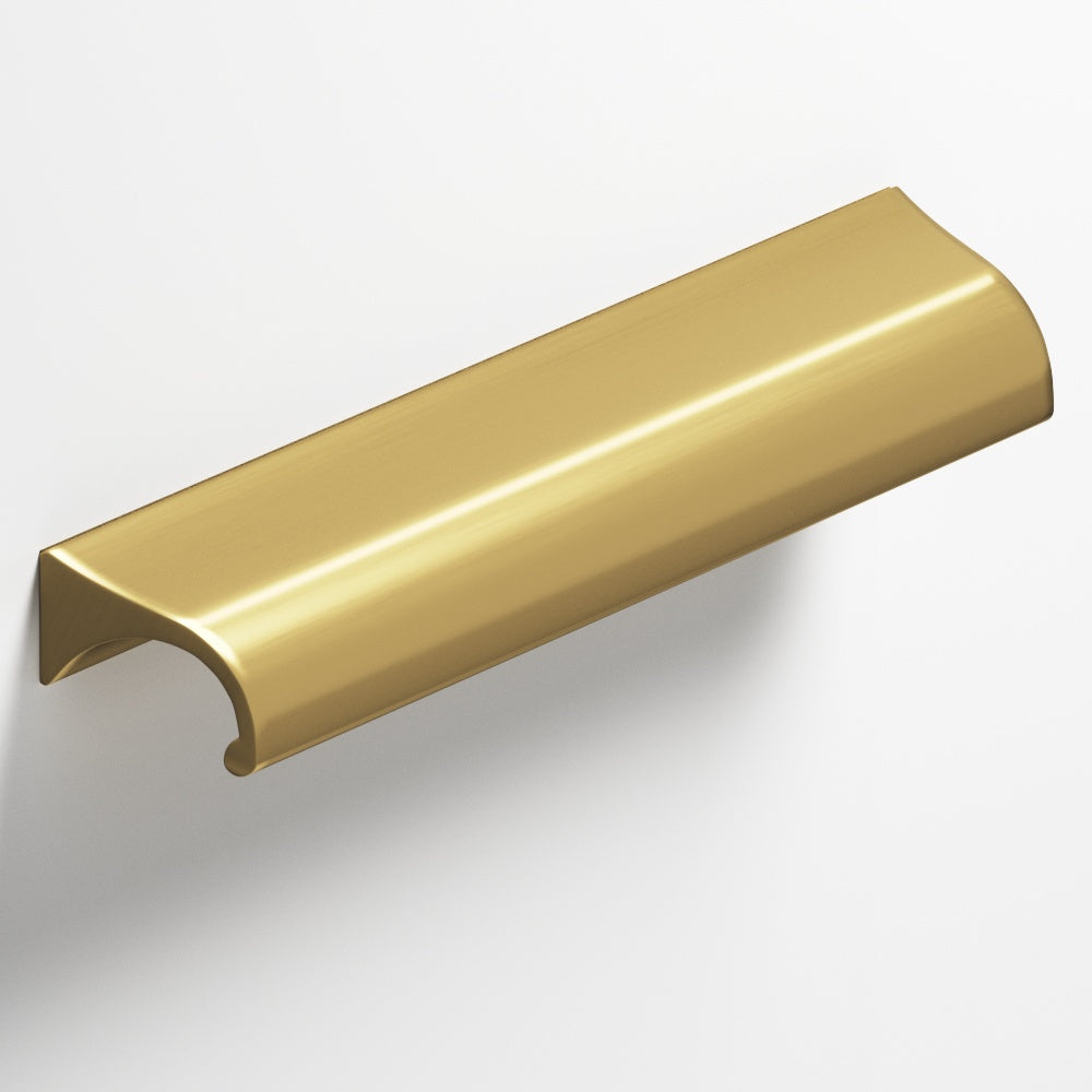Colonial Bronze Series 457 8" Waterfall Cabinet Pull With Tapered Ends Unlacquered Satin Brass / 8"