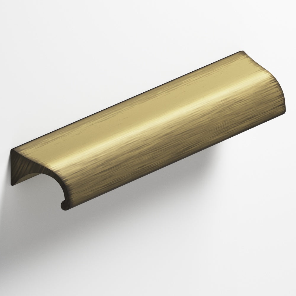 Colonial Bronze Series 457 4" Waterfall Cabinet Pull With Tapered Ends Matte Antique Satin Brass / 4"