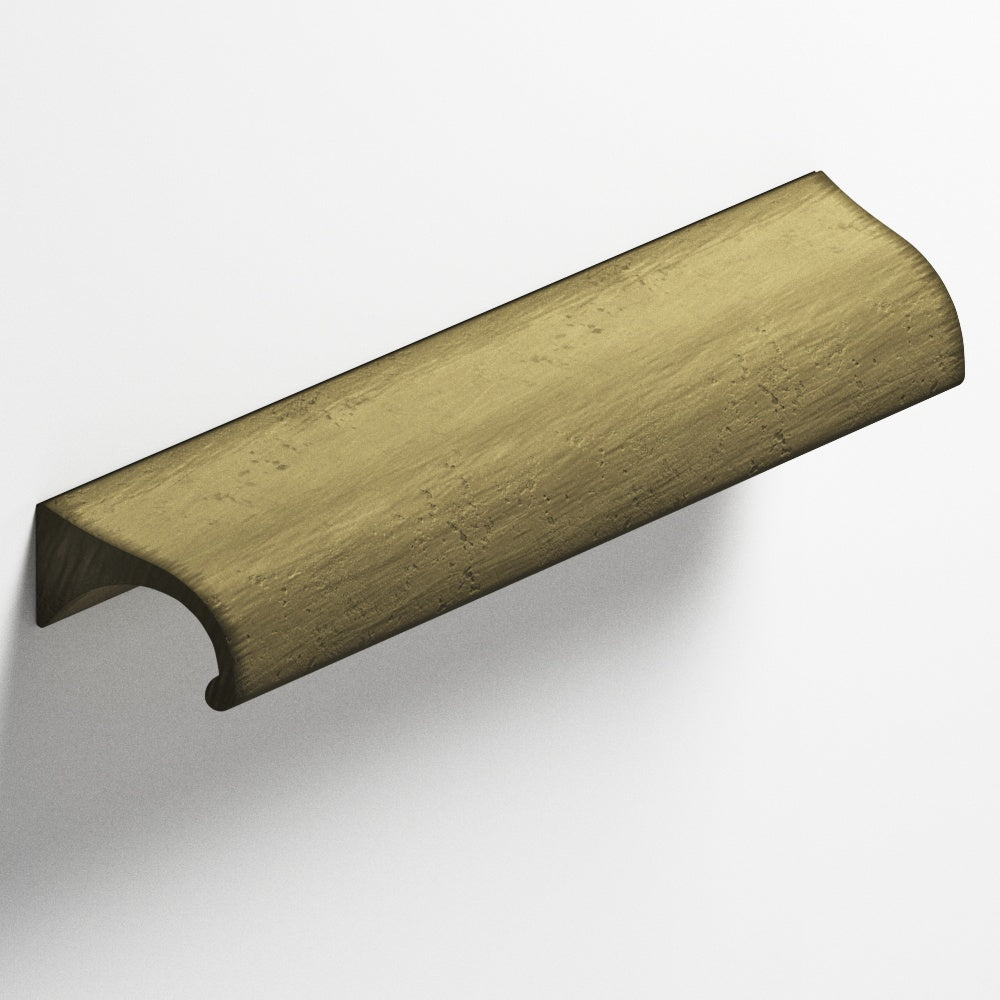 Colonial Bronze Series 457 4" Waterfall Cabinet Pull With Tapered Ends Distressed Antique Brass / 4"