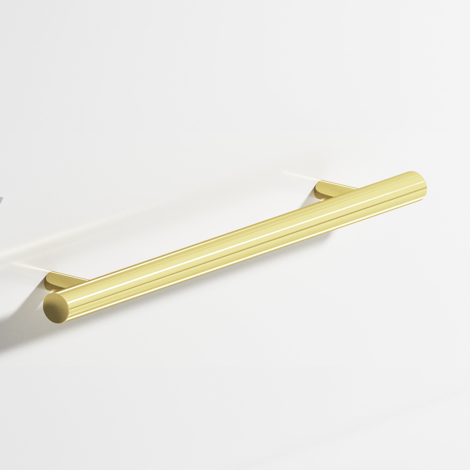 Colonial Bronze Series 500 5" Round Cabinet Pull With Straight Posts Polished Brass / 5"