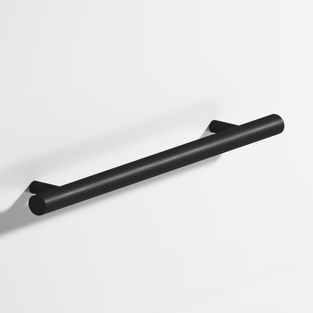 Colonial Bronze Series 500 3" Round Cabinet Pull With Straight Posts Matte Satin Black / 3"