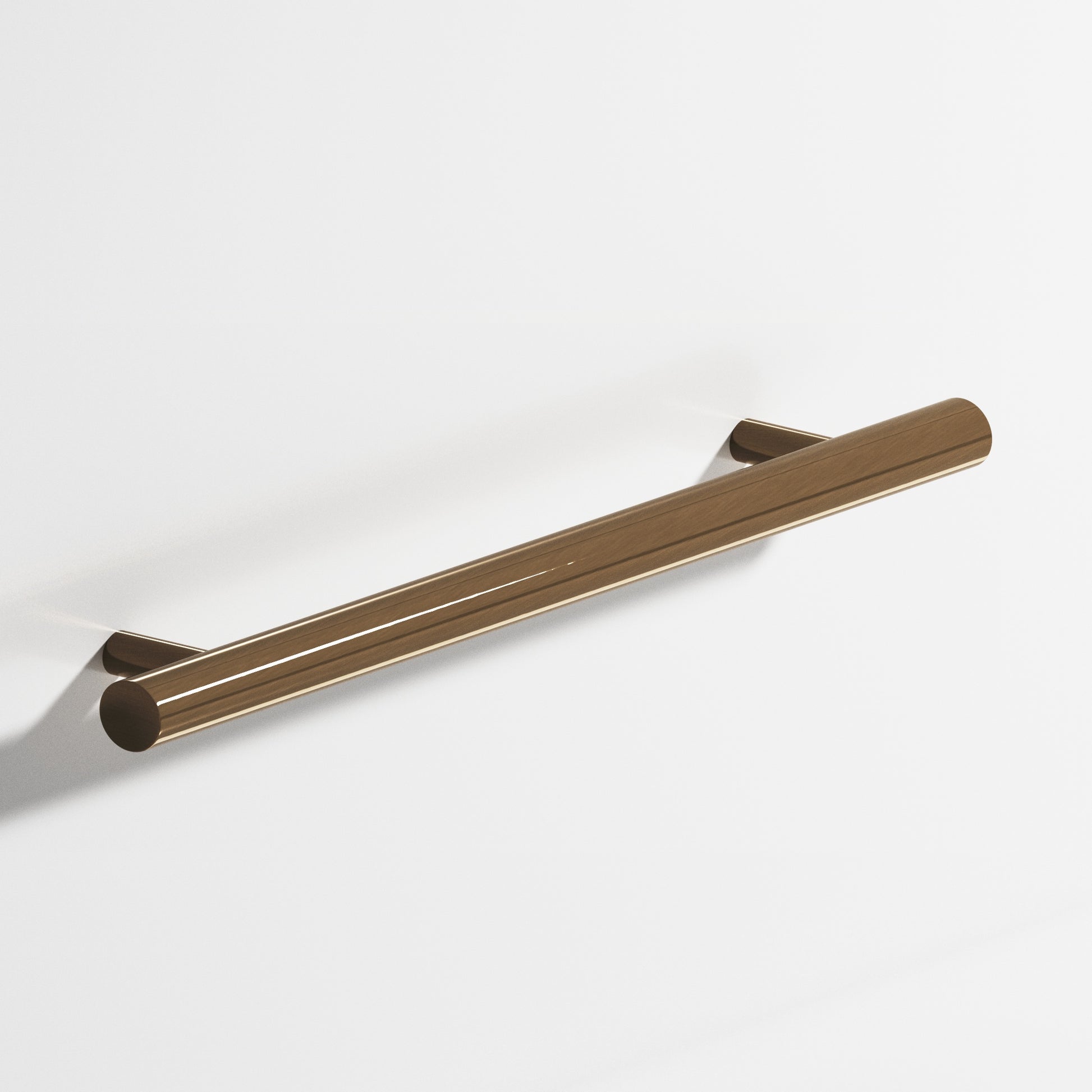 Colonial Bronze Series 500 8" Round Cabinet Pull With Straight Posts Light Statuary Bronze / 8"