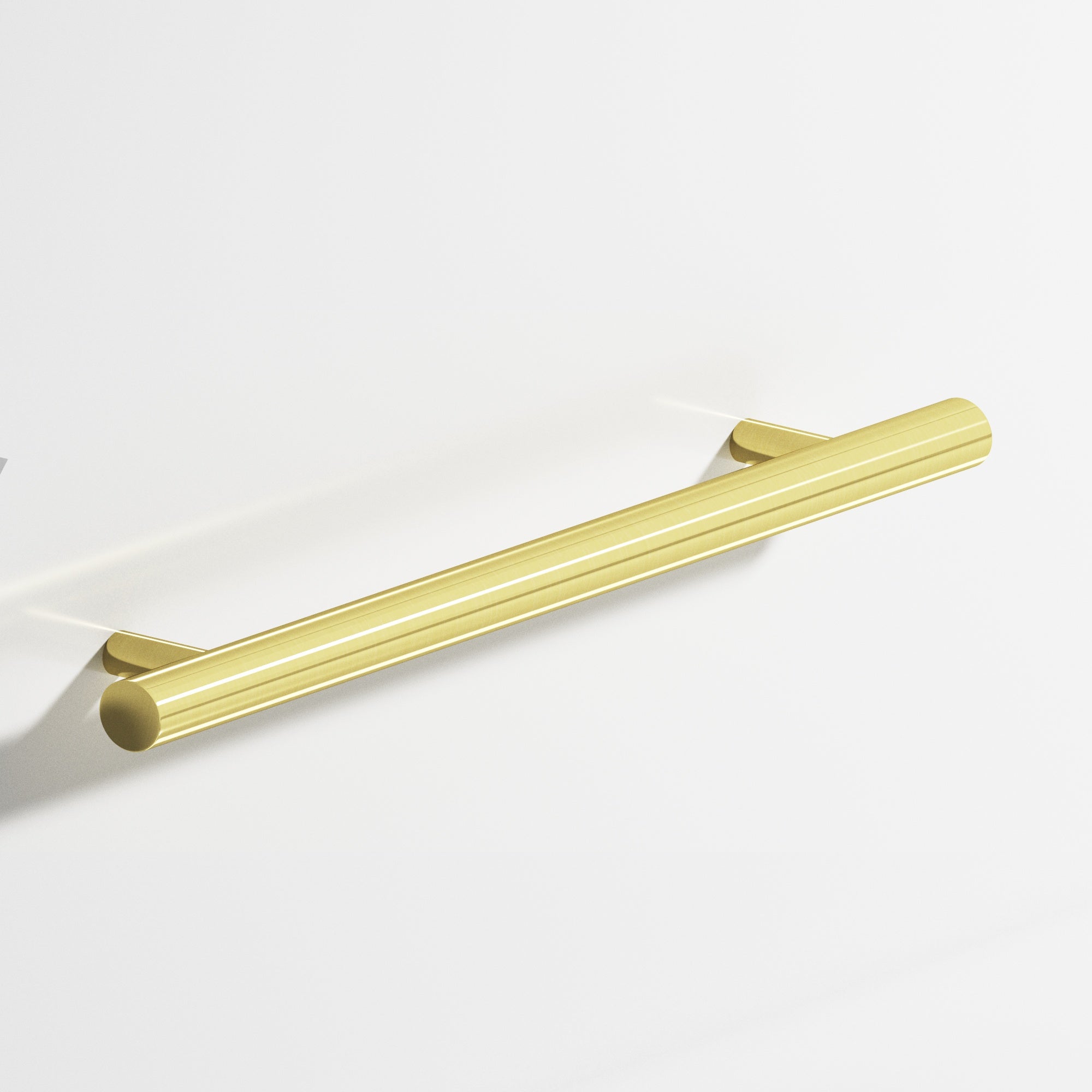 Colonial Bronze Series 500 3" Round Cabinet Pull With Straight Posts Unlacquered Polished Brass / 3"