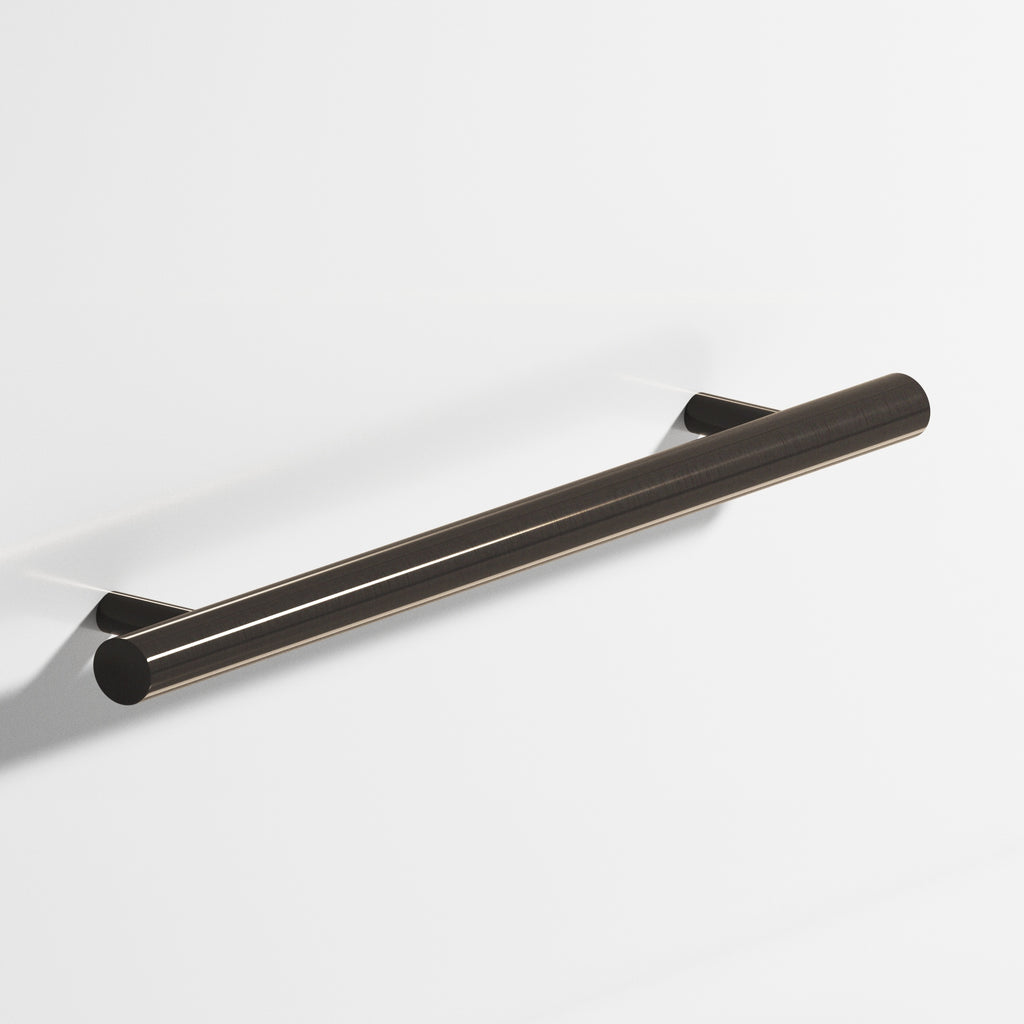 Colonial Bronze Series 500 6" Round Cabinet Pull With Straight Posts Dark Statuary Bronze / 6"