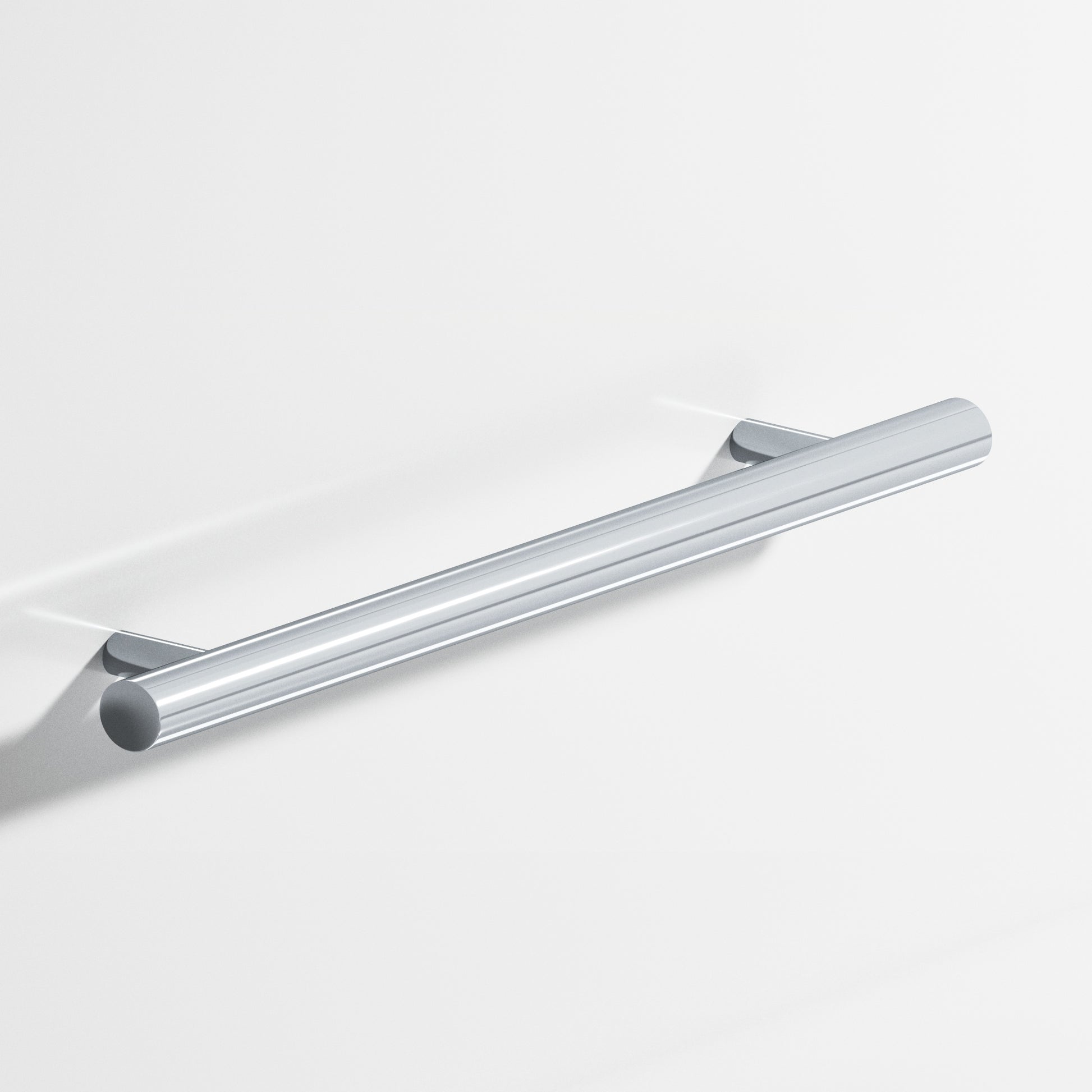 Colonial Bronze Series 500 4" Round Cabinet Pull With Straight Posts Polished Chrome / 4"