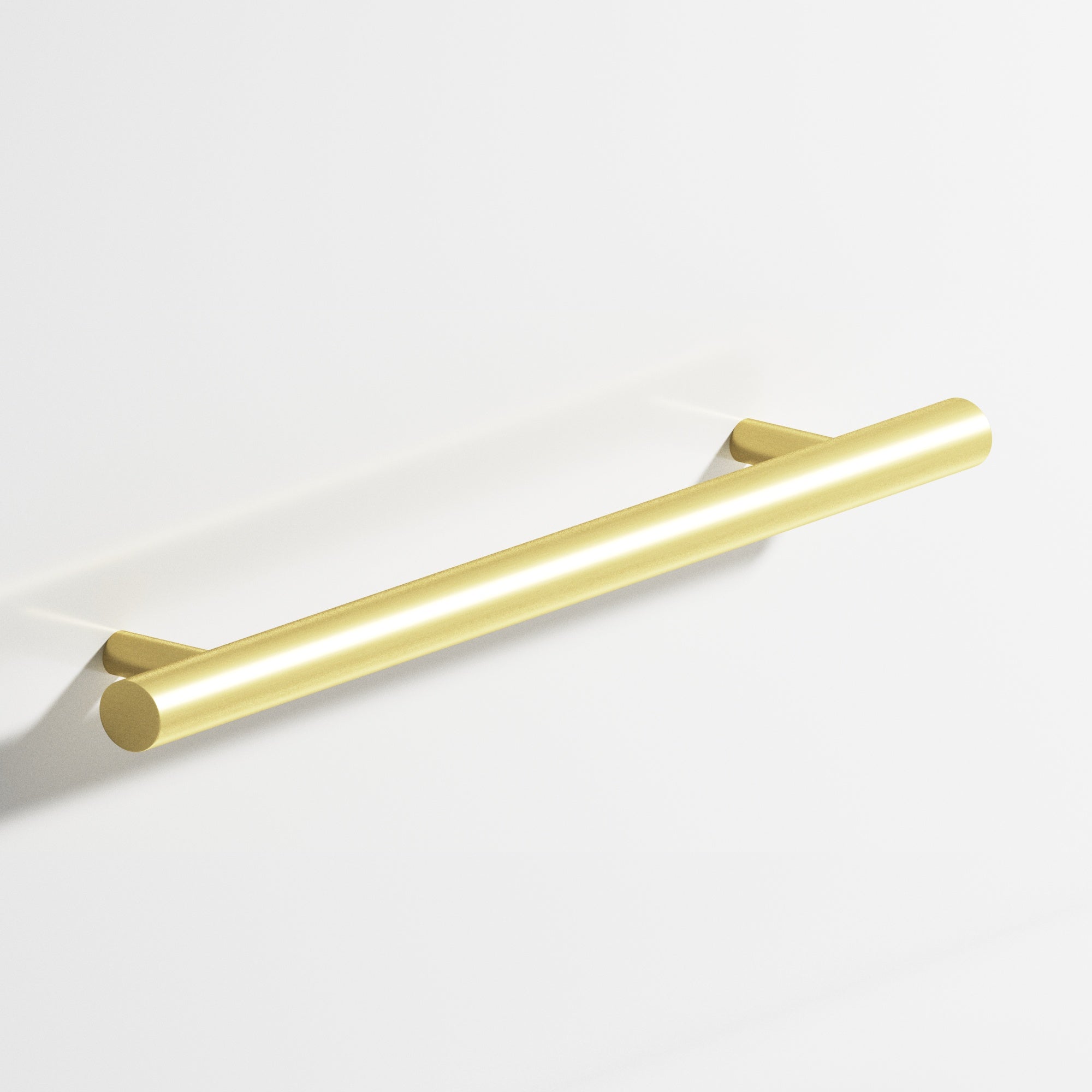 Colonial Bronze Series 500 6" Round Cabinet Pull With Straight Posts Matte Satin Brass / 6"