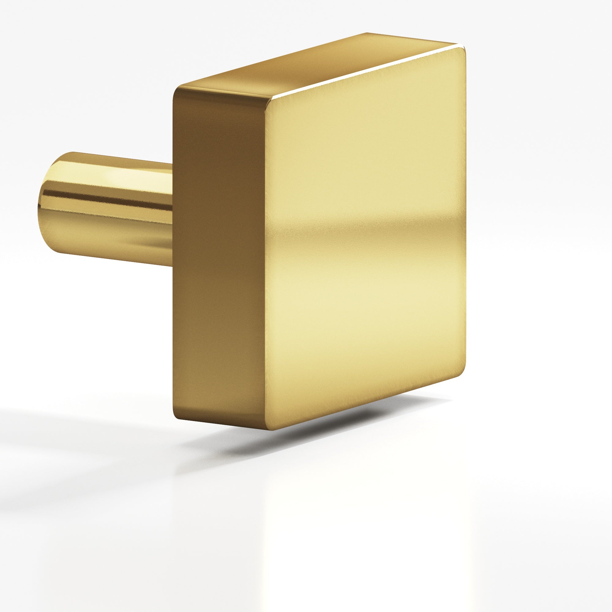 Colonial Bronze Series 522 1.5" Square Cabinet Knob With Straight Post Antique Bronze / 1.5"