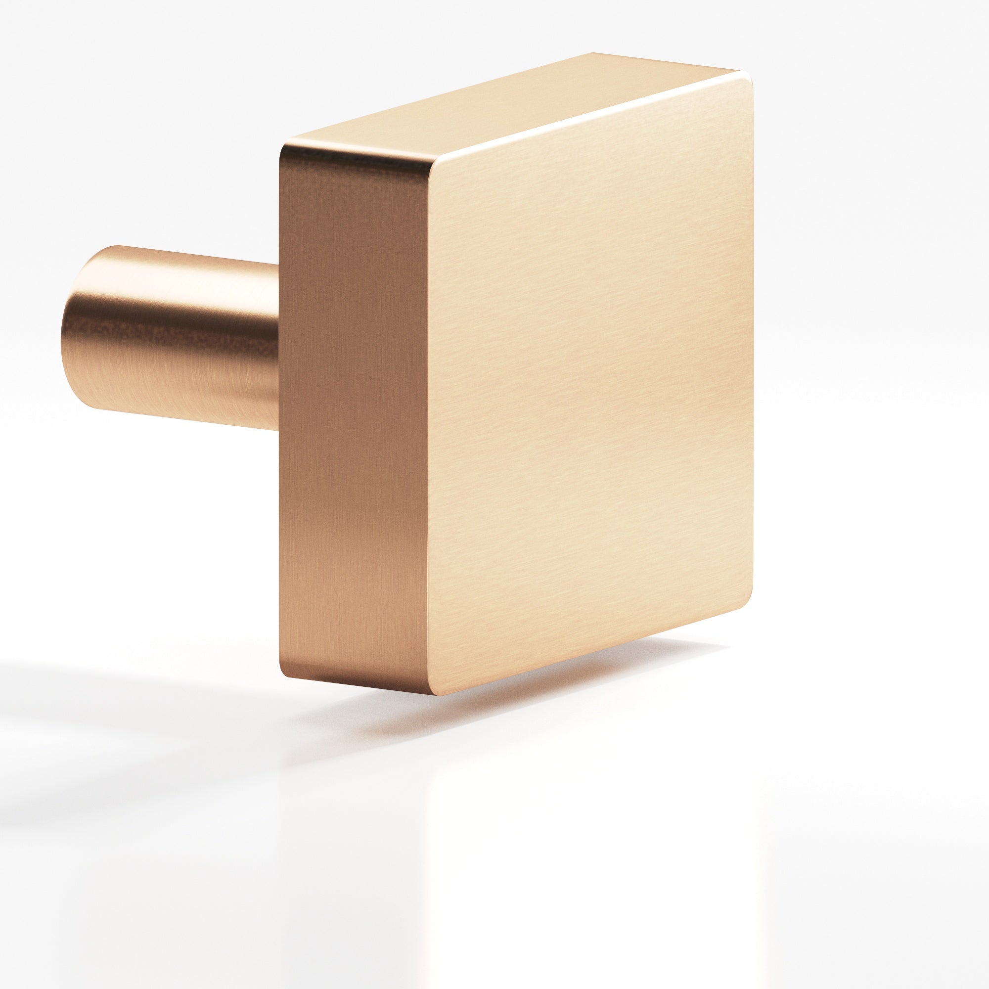 Colonial Bronze Series 522 1.5" Square Cabinet Knob With Straight Post Satin Bronze / 1.5"