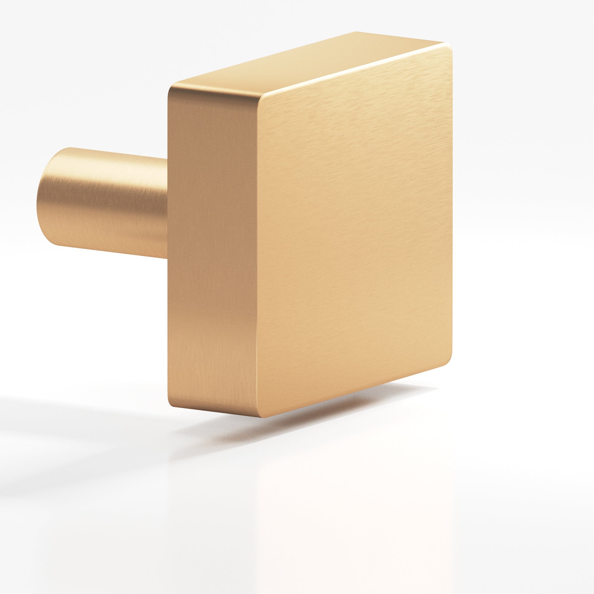 Colonial Bronze Series 521 1.25" Square Cabinet Knob With Straight Post Matte Satin Bronze / 1.25"