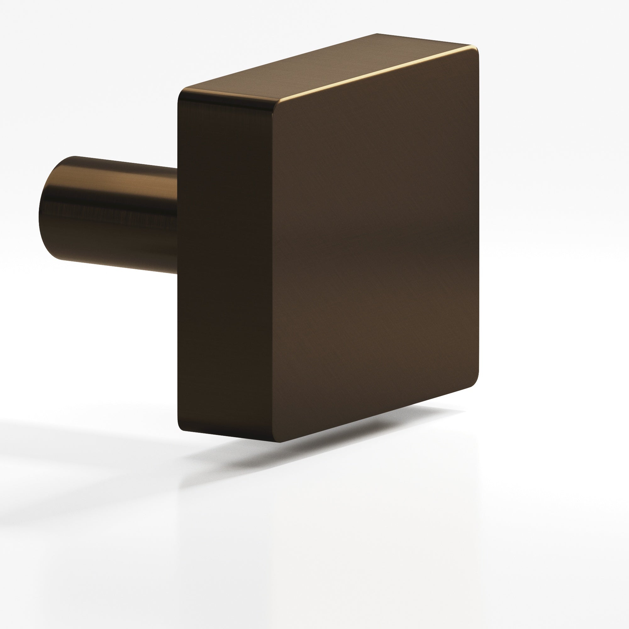 Colonial Bronze Series 521 1.25" Square Cabinet Knob With Straight Post Oil Rubbed Bronze / 1.25"
