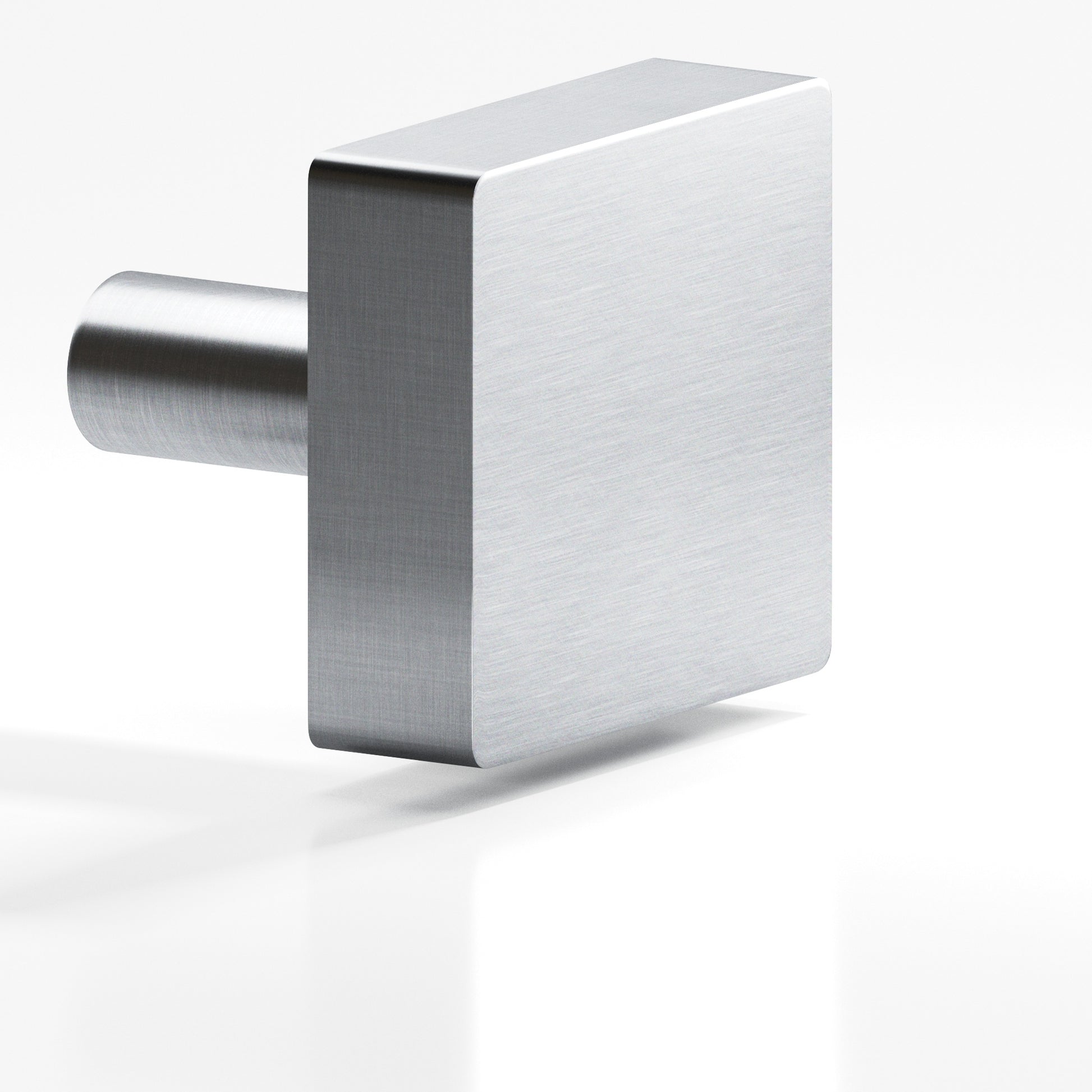 Colonial Bronze Series 521 1.25" Square Cabinet Knob With Straight Post Satin Chrome / 1.25"