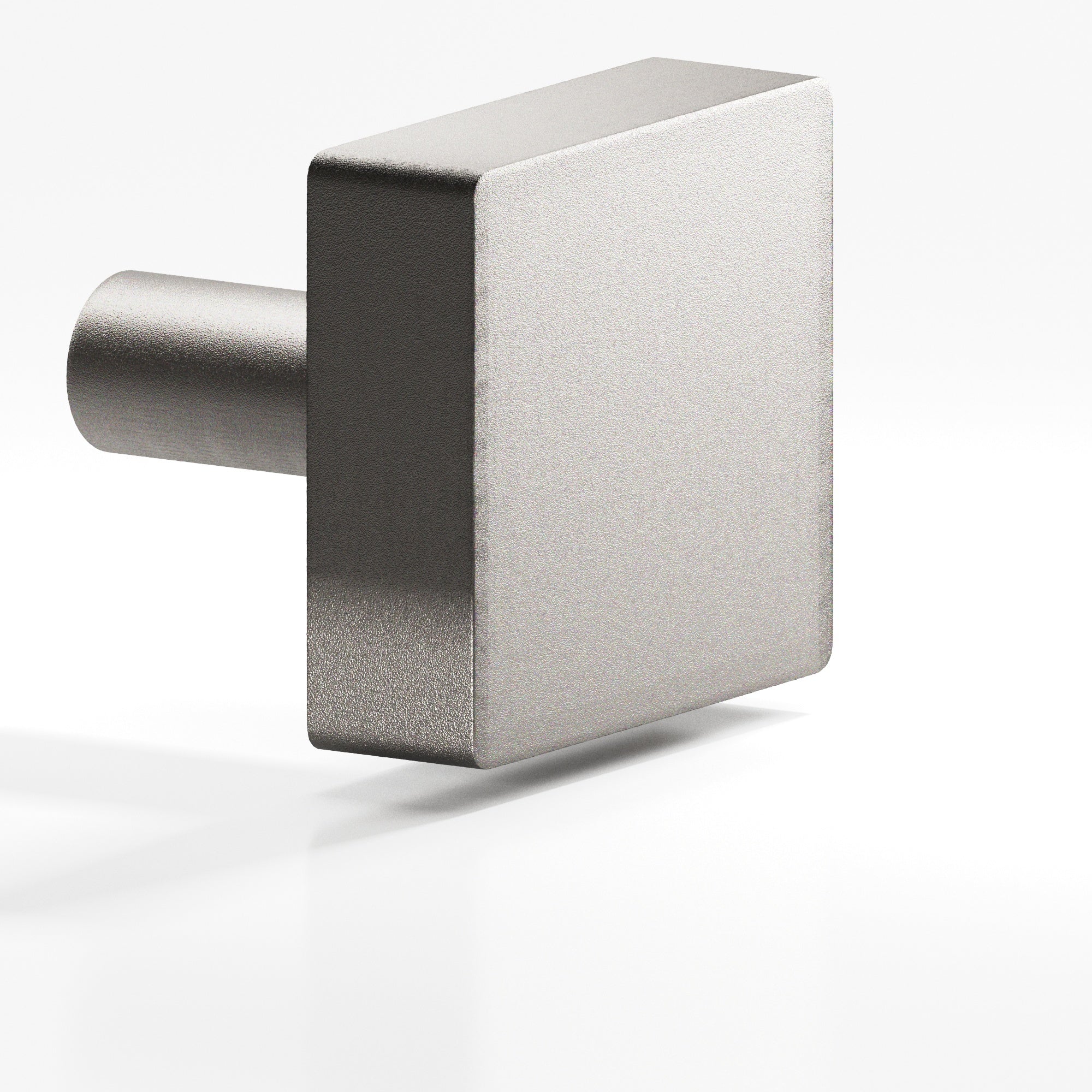 Colonial Bronze Series 520 1" Square Cabinet Knob With Straight Post Frost Nickel™ / 1"