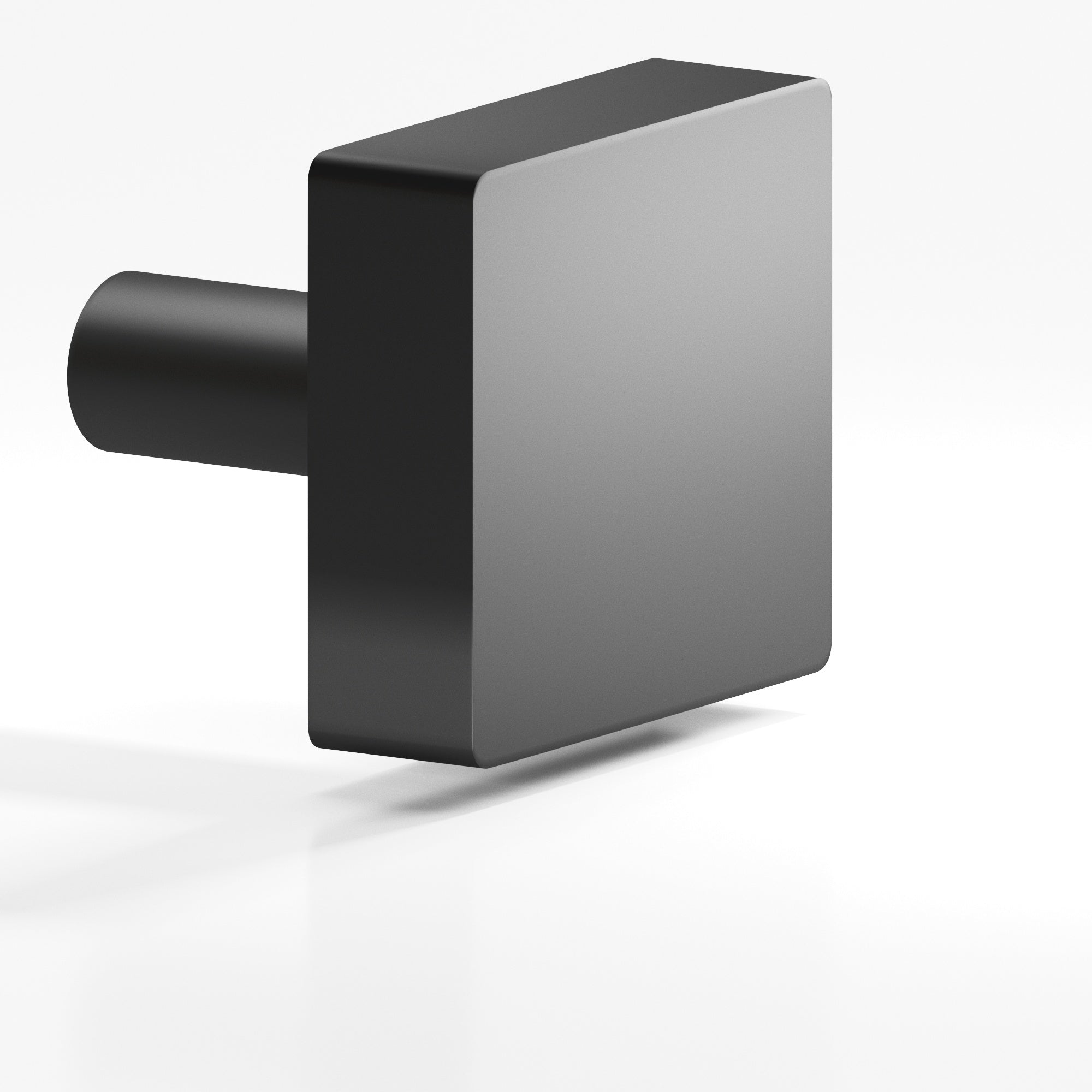 Colonial Bronze Series 521 1.25" Square Cabinet Knob With Straight Post Matte Graphite / 1.25"