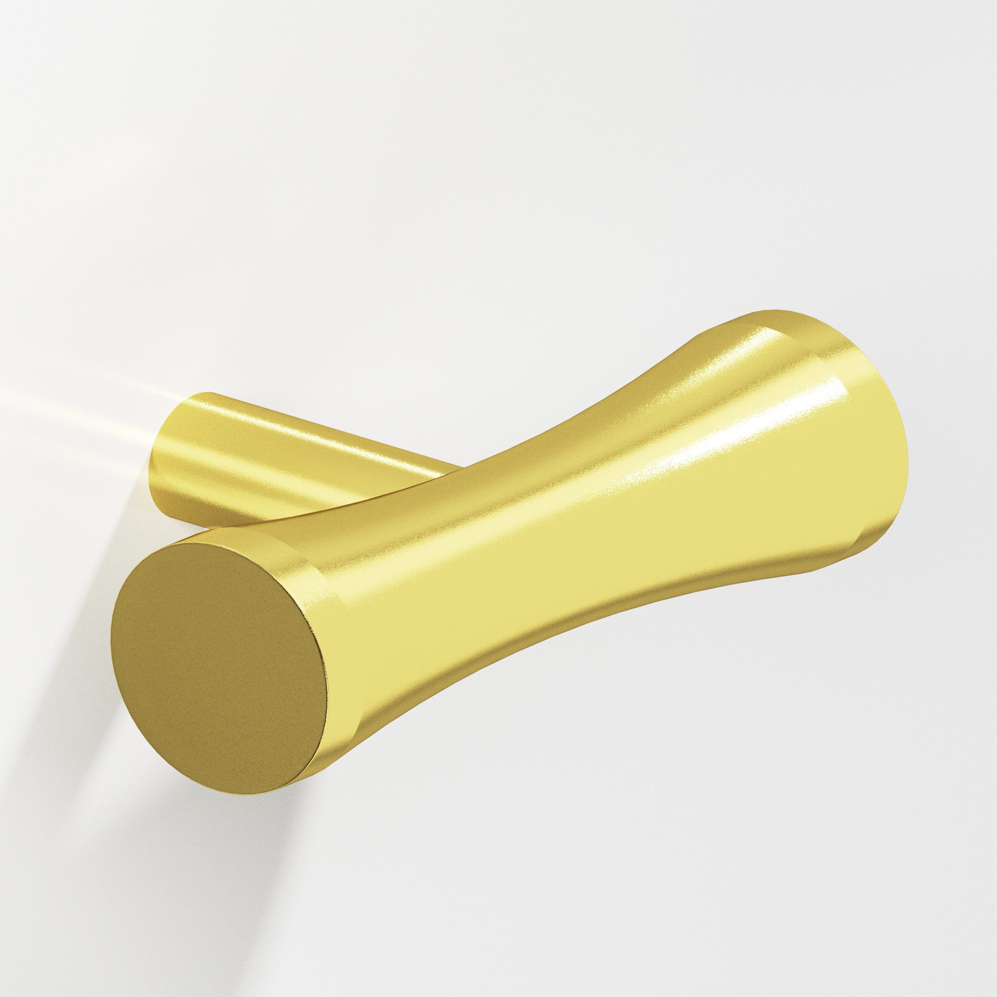 Colonial Bronze Series 540 2" Hourglass Cabinet T-Knob With Straight Post French Gold / 2"