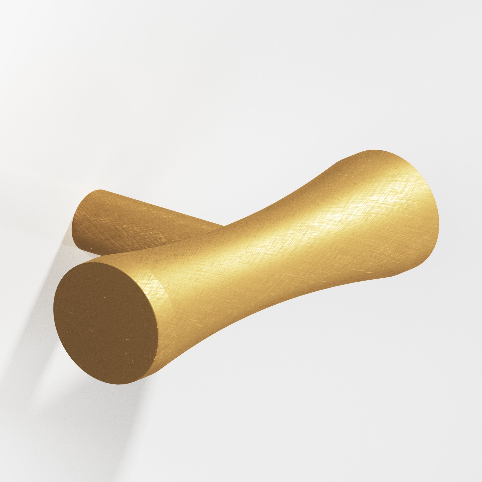 Colonial Bronze Series 540 2" Hourglass Cabinet T-Knob With Straight Post Weathered Brass / 2"