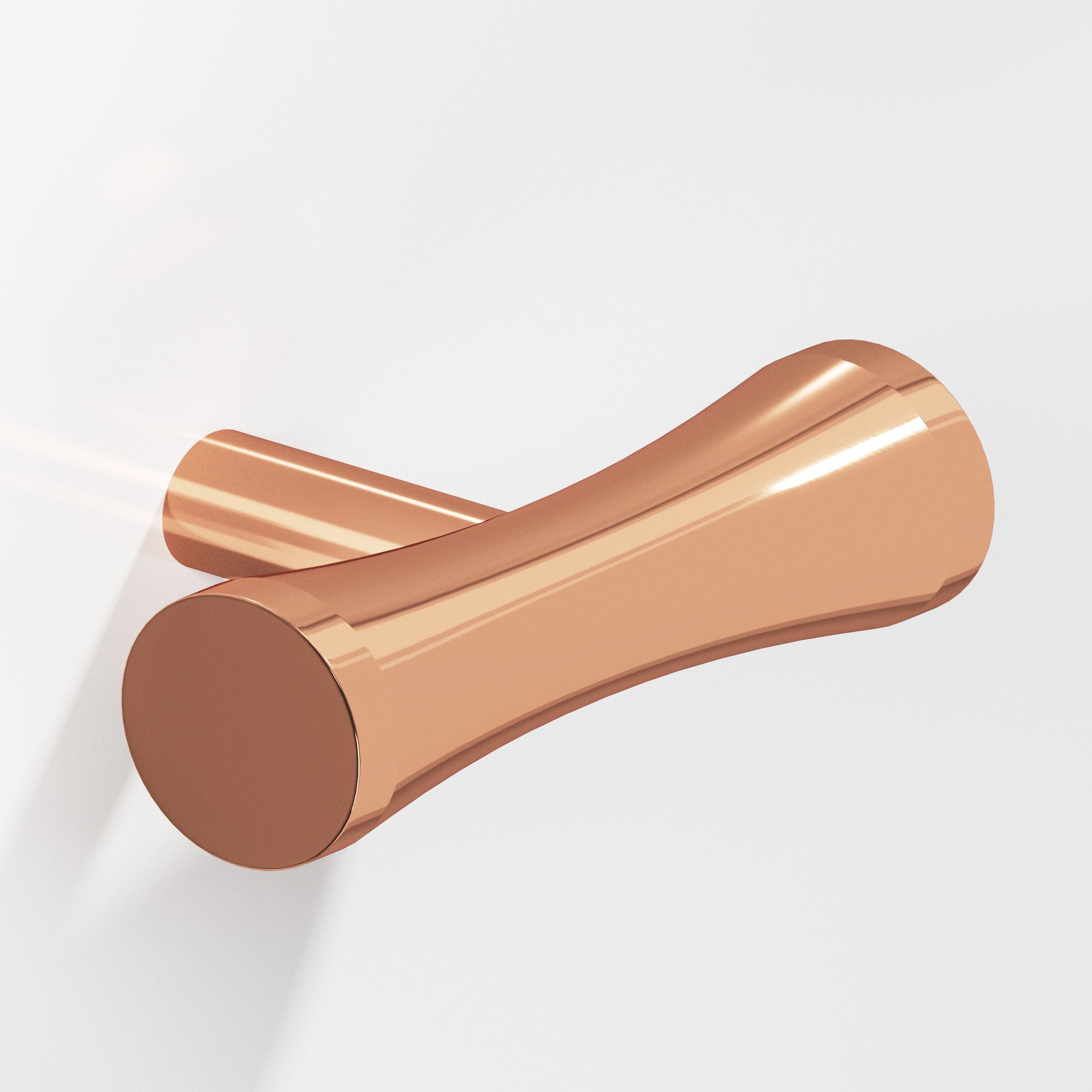 Colonial Bronze Series 540 2" Hourglass Cabinet T-Knob With Straight Post Polished Copper / 2"