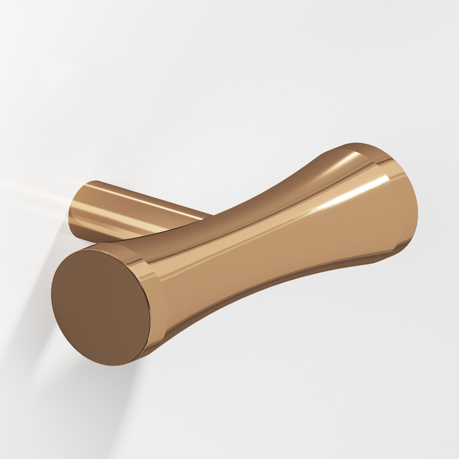 Colonial Bronze Series 540 2" Hourglass Cabinet T-Knob With Straight Post Polished Bronze / 2"