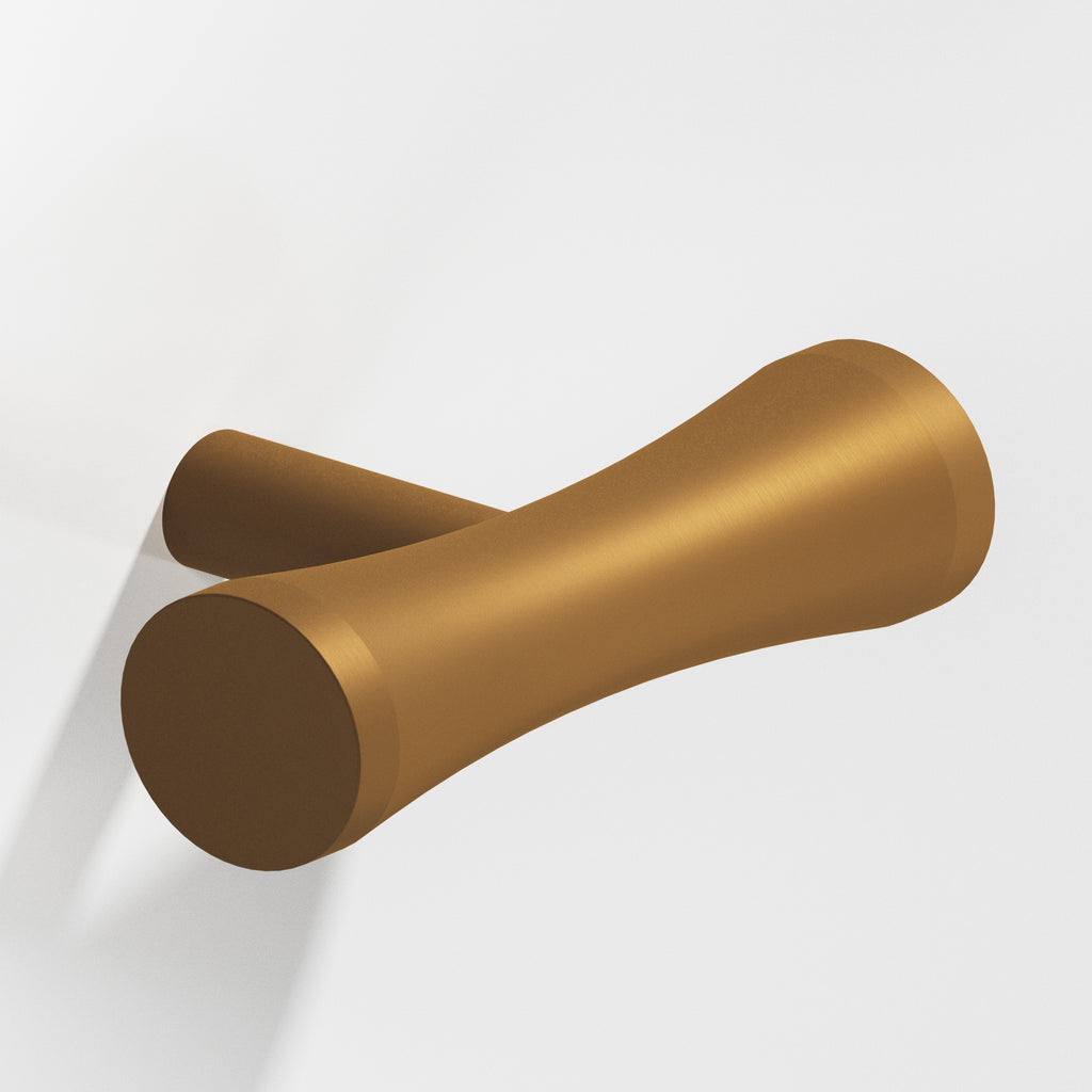 Colonial Bronze Series 540 2" Hourglass Cabinet T-Knob With Straight Post Matte Light Statuary Bronze / 2"