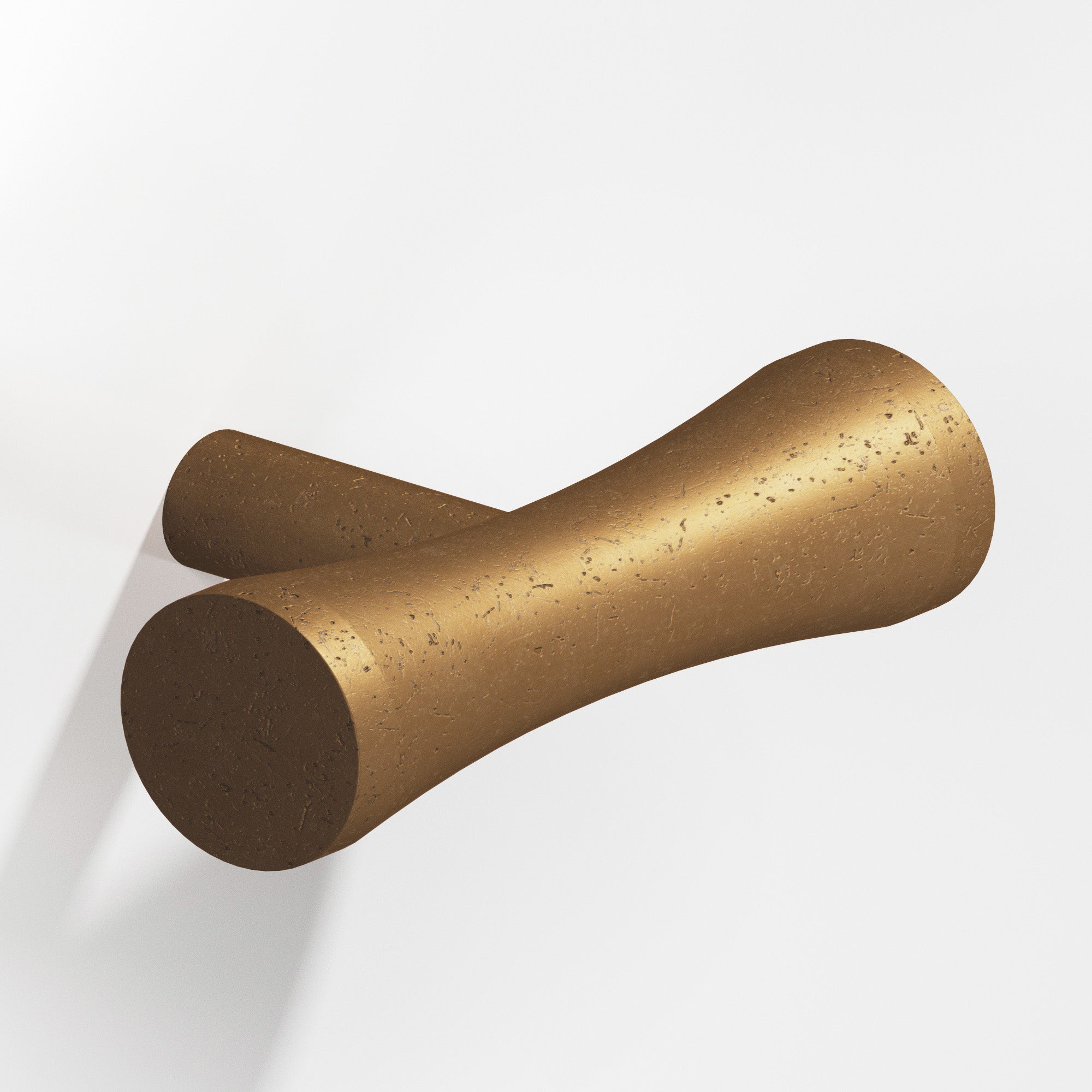 Colonial Bronze Series 540 2" Hourglass Cabinet T-Knob With Straight Post Distressed Light Statuary Bronze / 2"