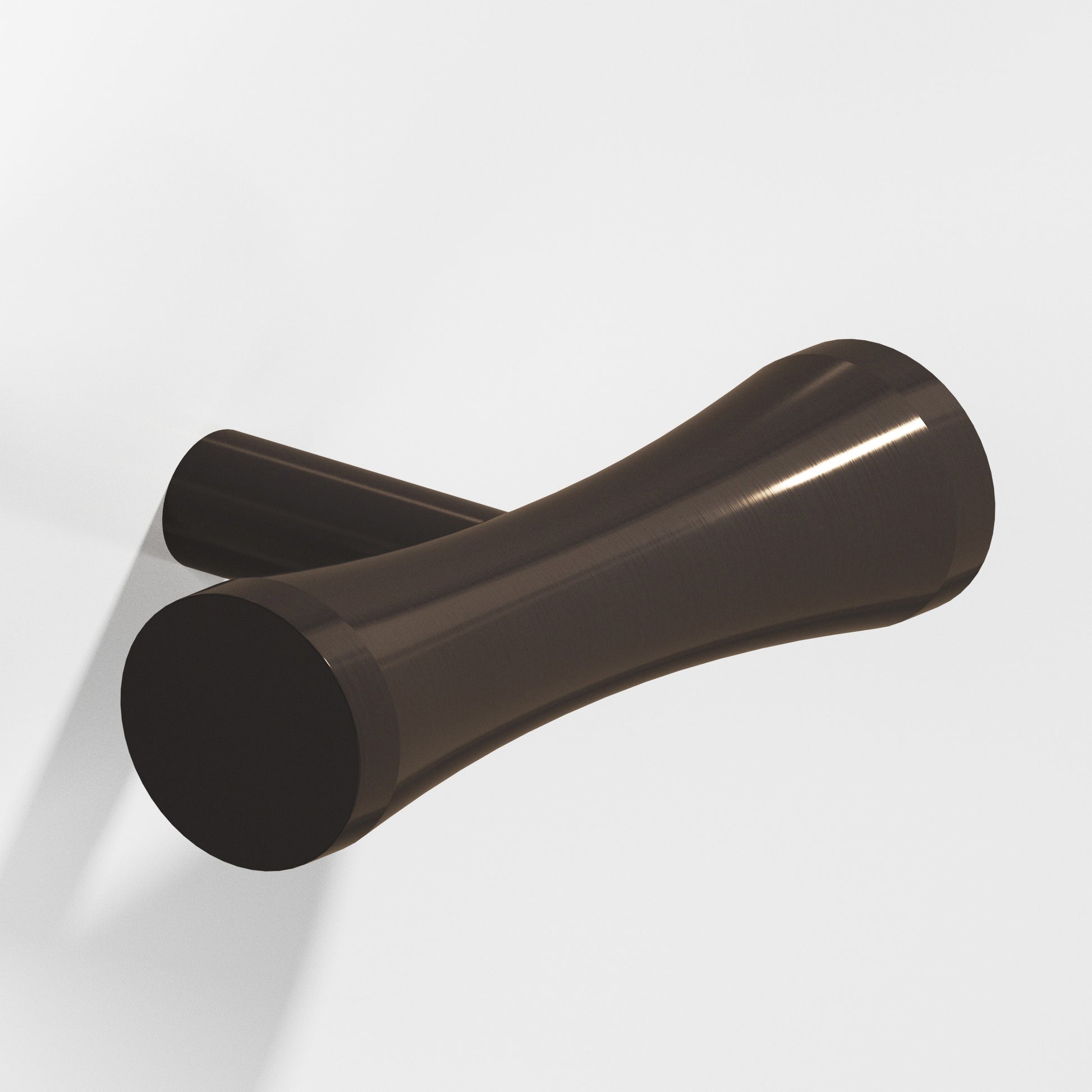 Colonial Bronze Series 540 2" Hourglass Cabinet T-Knob With Straight Post Dark Statuary Bronze / 2"