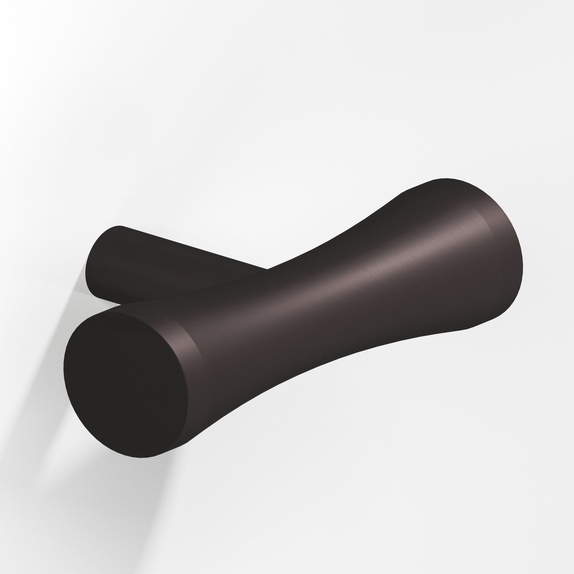 Colonial Bronze Series 540 2" Hourglass Cabinet T-Knob With Straight Post Matte Dark Statuary Bronze / 2"