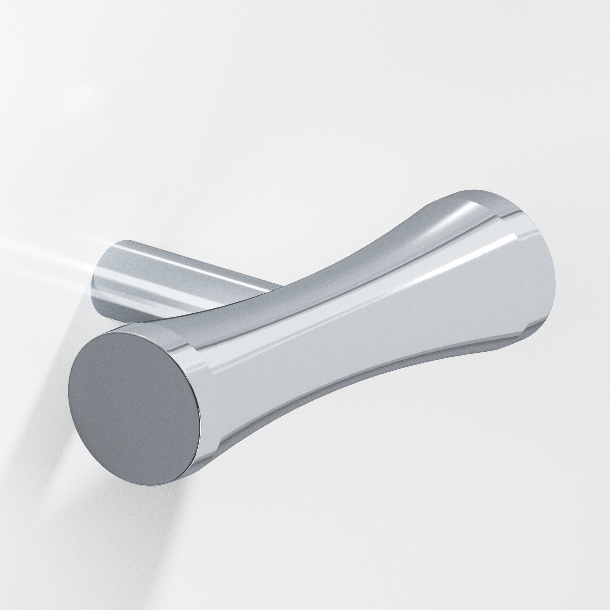 Colonial Bronze Series 540 2" Hourglass Cabinet T-Knob With Straight Post Polished Chrome / 2"