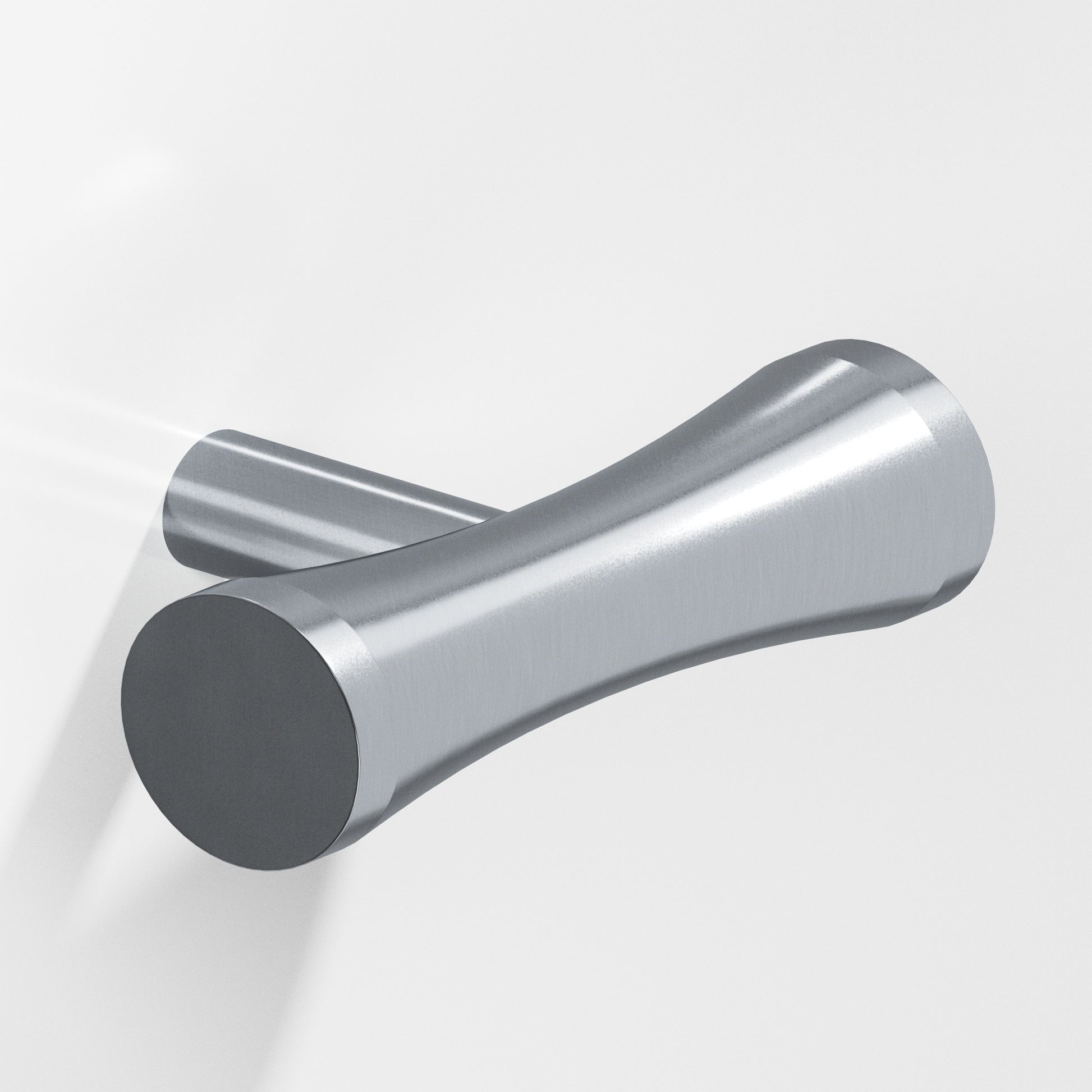 Colonial Bronze Series 540 2" Hourglass Cabinet T-Knob With Straight Post Satin Chrome / 2"