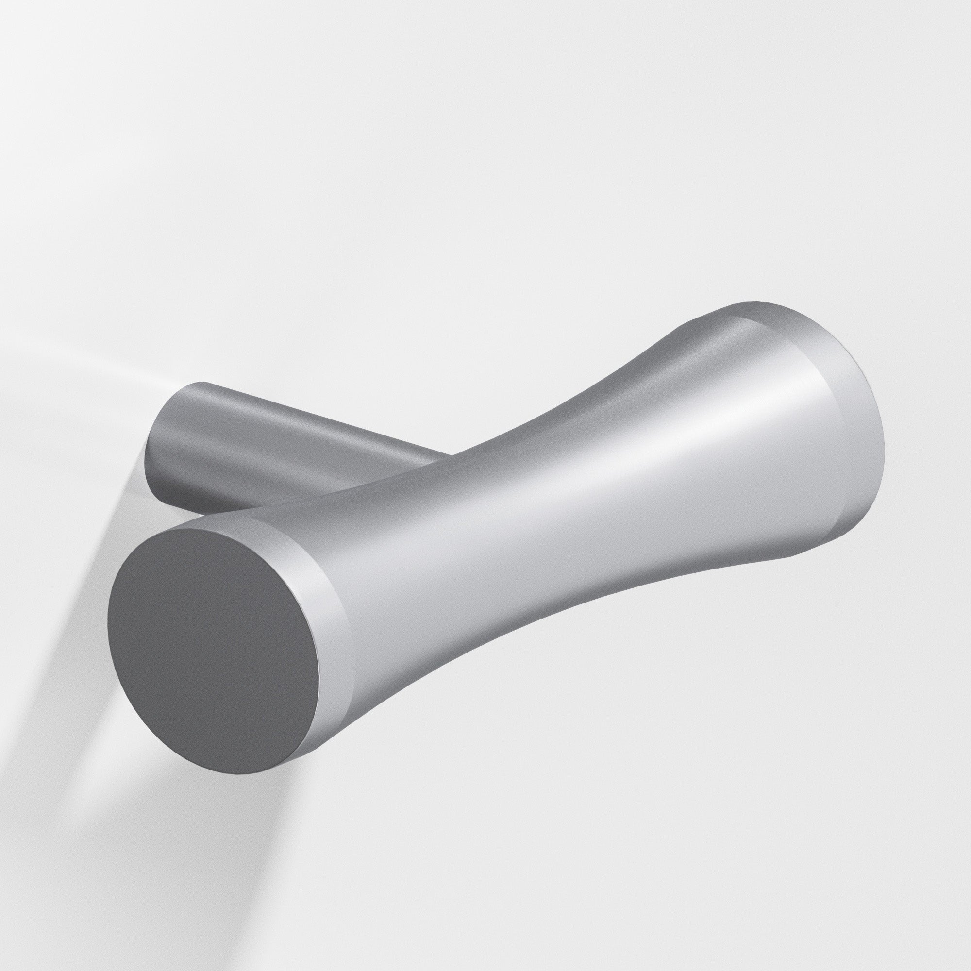 Colonial Bronze Series 540 2" Hourglass Cabinet T-Knob With Straight Post Matte Satin Chrome / 2"